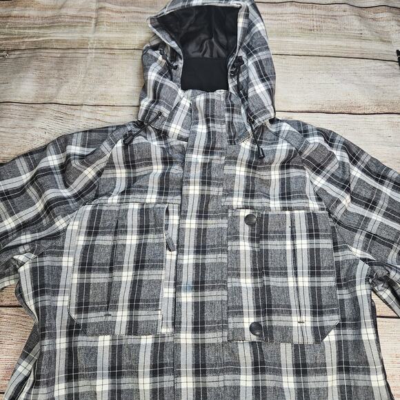 HMK Hustler Performance Snowmobile Jacket Women’s Size 10 Plaid - Picture 1 of 7